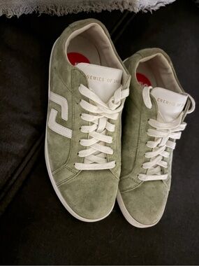 Rollie Women's Olive Green & White Sneakers